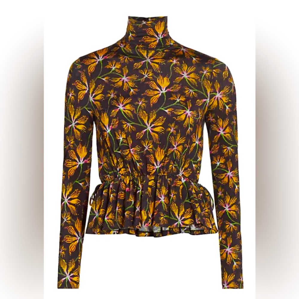 ***NEW WITH TAGS***
ULLA JOHNSON 
NINA FLORAL PEPLUM TOP